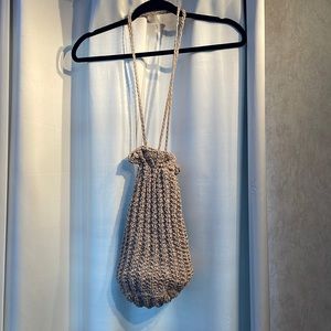 Deep Cylindrical Crocheted Bag